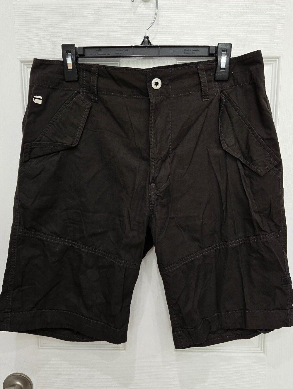 G-STAR Raw Rovic Double Twill Black Shorts Mens Size 32